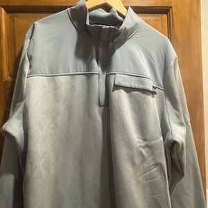 Under Armour Men's Light Gray Quarter-Zip Shirt Jacket